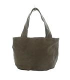 ゲンテン genten ノマディックホースオープントートバッグ ハンドバッグ レザー カーキ /YO7