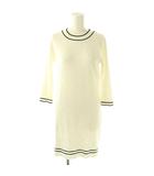 ジルバイジルスチュアート JILL by JILLSTUART 24SS モノグラムニットワンピース プルオーバー F 白 黒 /CX ■OS