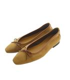 ルタロン Le Talon スエード調リボンバレエシューズ 23.5cm 茶 /MI ■OS