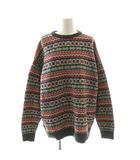 イエナ IENA フェアアイルニットプルオーバー セーター ウール マルチカラー 赤 レッド ピンク /SS ■OS