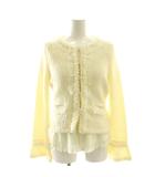 アンサンブル ニット ジャケット ノースリーブトップス 2点セット 2 アイボリー /DF ■OS