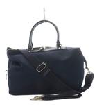 トプカピ TOPKAPI エルモ ナイロンツイル 3WAYボストンバッグ トートバッグ ショルダーバッグ 牛革 レザー ネイビー /YO21