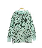 アディダス バイ ステラマッカートニー adidas by Stella McCartney aSMC AOP PO HOODIE パーカー プルオーバー XS ミント ブラック /DF ■OS