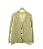 メゾンマルジェラ 4 Maison Margiela 4 14 ローゲージ ボタニカルダイカーディガン ニット 長袖 厚手 S 黄緑 /NR ■OS ■SH