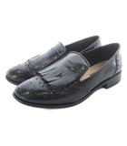 ファビオルスコーニ FABIO RUSCONI タッセル ローファー レザー 35 黒 ブラック /SR