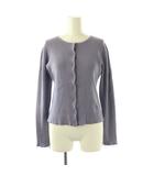 セルフォード CELFORD 24AW ロゴ刺繍リブニットカーディガン 長袖 F ラベンダー /DO ■OS