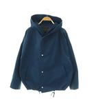 トラバイユマニュアル TRAVAIL MANUEL フード ナイロンジャケット 青 ブルー /CX ■OS