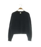 イエナ IENA 24AW コットン 裏毛クロップドプルオーバー スウェット トレーナー 長袖 ネイビー /MY ■OS