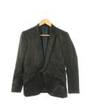 テットオム TETE HOMME ストライプ ジャケット テーラード サテン 4 ブラック /DF ■OS