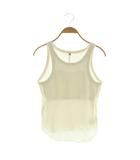 シールーム・リン Sea Room lynn C/L Fluffy アメスリタンク タンクトップ リブ リネン混 M ホワイト /MY ■OS