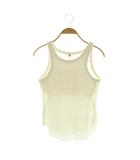 シールーム・リン Sea Room lynn C/L Fluffy アメスリタンク タンクトップ リブ リネン混 M ホワイト /MY ■OS