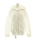 シャネル CHANEL P63299 グラフィティロゴ ジップアップパーカー ジャケット コットン M 白 ホワイト /NR ■OS