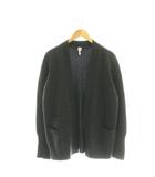 エルメス HERMES カシミヤ ボタンレス カーディガン ニット LA チャコールグレー /DF ■OS