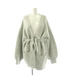 シュープリームララ Supreme.La.La. Supreme LaLa ガラアミトッパーカーディガン ニット M グレー /CX ■OS