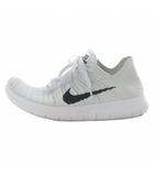 ナイキ NIKE Free Run Flyknit ランニングスニーカー 23.5cm ライトグレー 831070-101 /SR ■SH