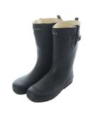 エーグル AIGLE レインブーツ 長靴 34 21cm 黒 ブラック 無地 サイドベルト /RI ■OS