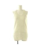 6 ROKU BEAUTY&YOUTH B&Y ロク ビューティーアンドユース RIB TANK TOP タンクトップ カットソー アイボリー /CX ■OS