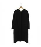 ユナイテッドアローズ UNITED ARROWS UWSC W/N ノーカラー コート ロング アウター ウール 34 チャコールグレー /NR ■OS
