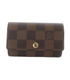 ルイヴィトン LOUIS VUITTON ダミエ エベヌ ミュルティクレ6  キーケース 茶色 ブラウン N62630 /SR ■OH