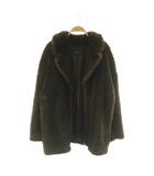 ジーナシス JEANASIS イミテーションミンクブルゾン フェイクファージャケット F ダークブラウン /ES ■OS