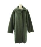 デプレ DES PRES トゥモローランド アシンメトリーカラーコート  アルパカ混 モヘヤ混 カーキ /AQ ■OS