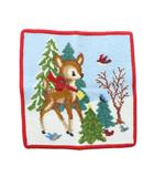 フェイラー FEILER ハンカチ タオルハンカチ ハンドタオル 赤 レッド 水色 茶色 ブラウン クリスマス柄 バンビ柄 ■SH /RI ■OS