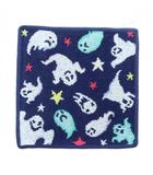 フェイラー FEILER オーオバケ ハンカチ タオルハンカチ ハンドタオル ネイビー 白 ホワイト 緑 おばけ柄 ゴースト柄 星柄 ■SH /RI ■OS