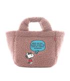 ルートート rootote × PEANUTS DELI  IP.デリ.ボア (IP.Deli.Boa) Peanuts-8T﻿ ボアトートバッグ ハンドバッグ ミニトート ピンク /RI ■OS