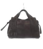 ゲンテン genten ソーロフィーネ ボストンバッグ レザー ロゴ 茶色 ブラウン /SR