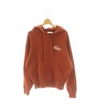 ラコステ LACOSTE オーバーサイズコットンニットフードセーター 長袖 スウェット S オレンジブラウン /DO ■OS