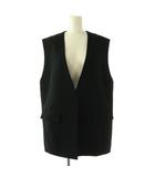 バビロン BABYLONE 25AW コットンダブルクロスジレ ベスト 前開き コットン F 黒 /NR ■OS