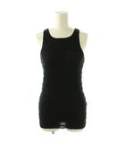 サヤカデイヴィス SAYAKA DAVIS Knit Tanktop ニットタンクトップ カットソー P ブラック /DO ■OS ■SH