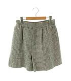 セルフォード CELFORD カジュアルパンツ ショートパンツ ラメ 38 ブラック ホワイト /ES ■OS