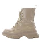 スナイデル SNIDEL レースアップ ショートブーツ 24.5cm ベージュ /SR