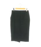 マディソンブルー MADISONBLUE コットンタイトスカート ミディ丈 ひざ丈 01 ブラック /DF ■OS