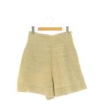 マディソンブルー MADISONBLUE HIGH WAIST SHORTS HEAVY LINEN ショートパンツ S ベージュ /CX ■OS