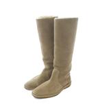 ピエールアルディ PIERRE HARDY ロングブーツ ブーツ 25.5cm ベージュ ボア裏地 無地 /RI ■OS