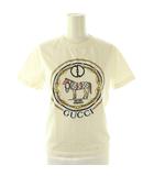 グッチ GUCCI 748287 インターロッキングG コットンジャージー Tシャツ カットソー 半袖 S オフホワイト /NR ■OS