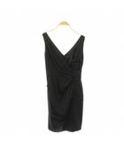 ダイアグラム グレースコンチネンタル Diagram GRACE CONTINENTAL サテン リボンワンピース ノースリーブ ミニ 36 黒 /NR ■OS