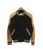 メゾンマルジェラ 14 Maison Margiela 14 16SS S30AM0336 VARSITY LEATHER JACKET ジャケット ブルゾン 切替 48 ブラック ベージュ /HK ■OS