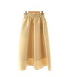 ユナイテッドアローズ UNITED ARROWS シャイニーフレアロングスカート ロング 38 ベージュ /DO ■OS