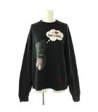 ヴィヴィアンウエストウッドレッドレーベル Vivienne Westwood RED LABEL プリントクルーネック スウェット プルオーバー 長袖 00 ブラック /HK ■OS