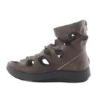 トリッペン trippen TASK ホールデザイン オープントゥブーツ レザー 茶色 ブラウン /SR ■SH