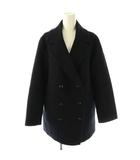 アナイ ANAYI リバーピーコート アウター Pコート ウール 36 紺 /NR ■OS ■SH