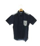 フレッドペリー FRED PERRY 花柄半袖シャツ S ネイビー マルチカラー /DO ■OS