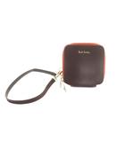 ポールスミス PAUL SMITH ダブルジップ ミニコインケース 小銭入れ ボルドー オレンジ ピンク /MI ■OS