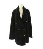 ダブルスタンダードクロージング ダブスタ DOUBLE STANDARD CLOTHING パイルビックシルエットニットジャケット テーラード F ブラック /ES ■OS