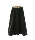 ユナイテッドアローズ UNITED ARROWS 24AW カーゴギャザースカート ロング フレア 36 ブラック /DO ■OS