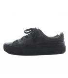 アグ オーストラリア UGG australia スニーカー ローカット レザー US7 ブラック /YO26