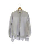 デプレ DES PRES トゥモローランド 24AW シルク混 ポプリン タックチュニックシャツ F ライトグレー /ES ■OS